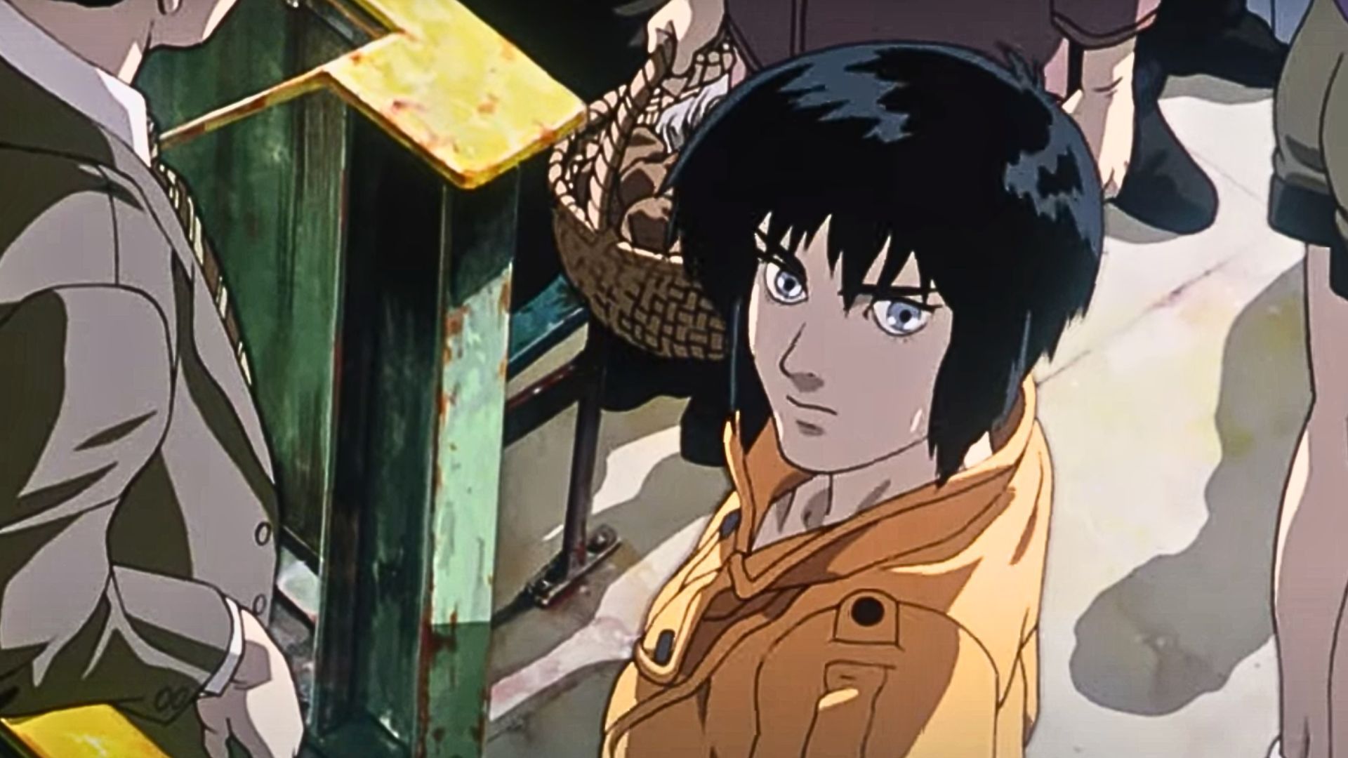 A scene from Ghost in the Shell | Image Via: Production I.G