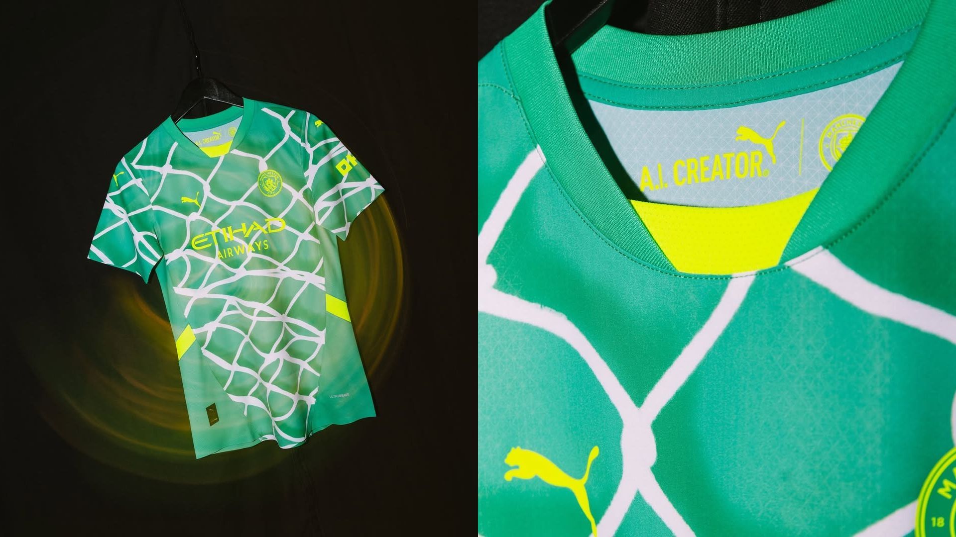 A GK kit, made with PUMA AI Creator (Image via Instagram/ PUMA x Man City)