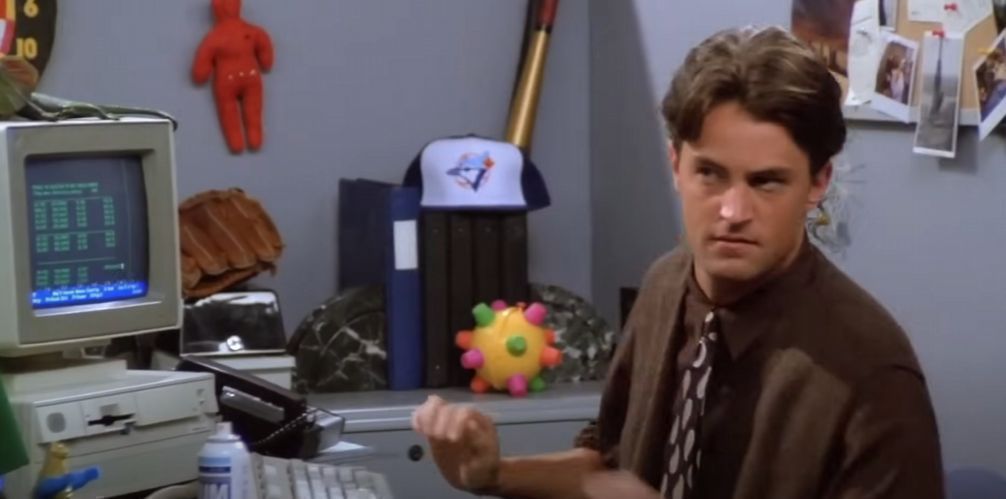 What is Chandler Bing&rsquo;s job on Friends?