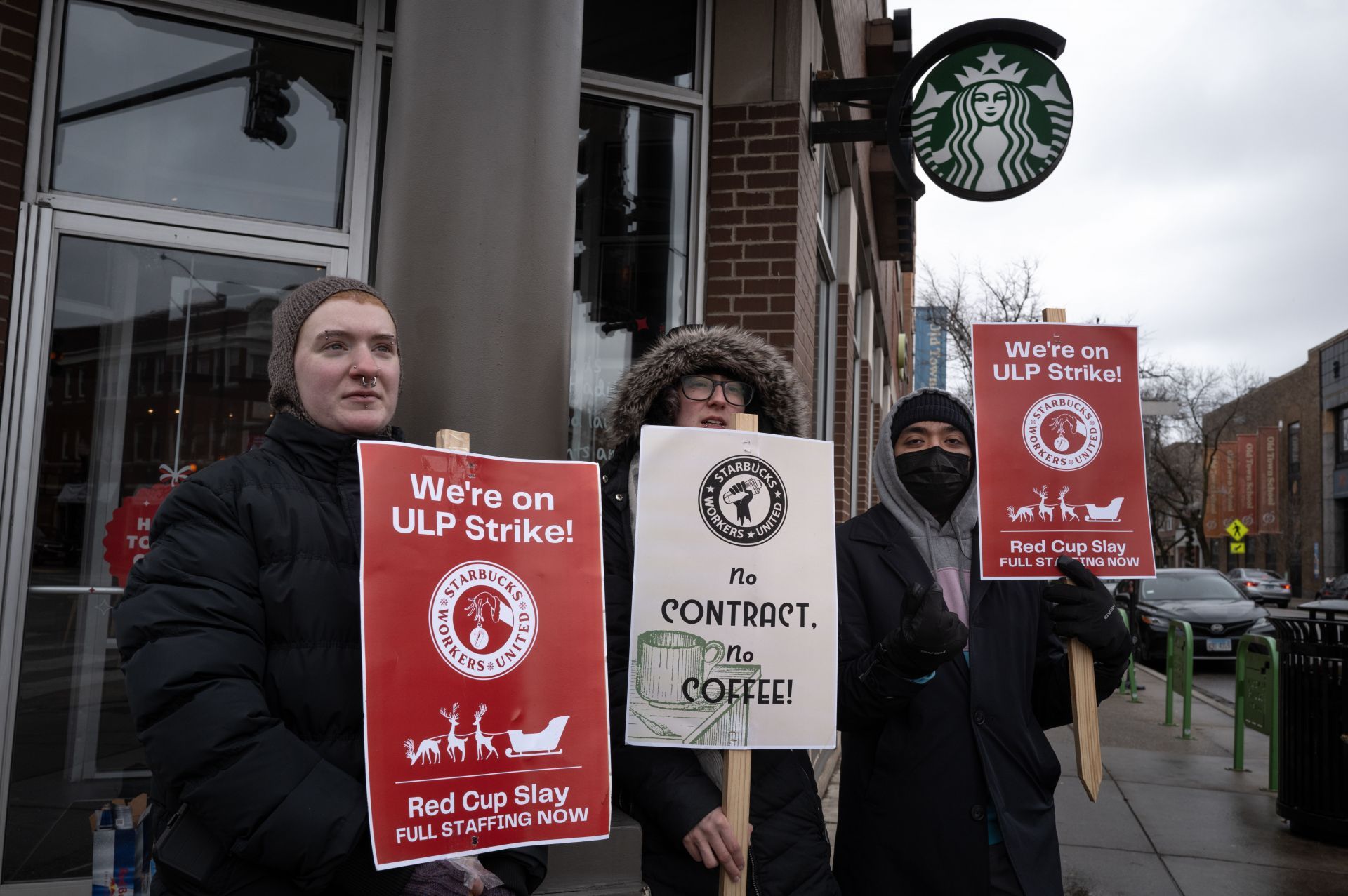 Starbucks Baristas Organize Strike In Three Cities - Source: Getty