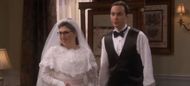 Amy and Sheldon moments before their marriage