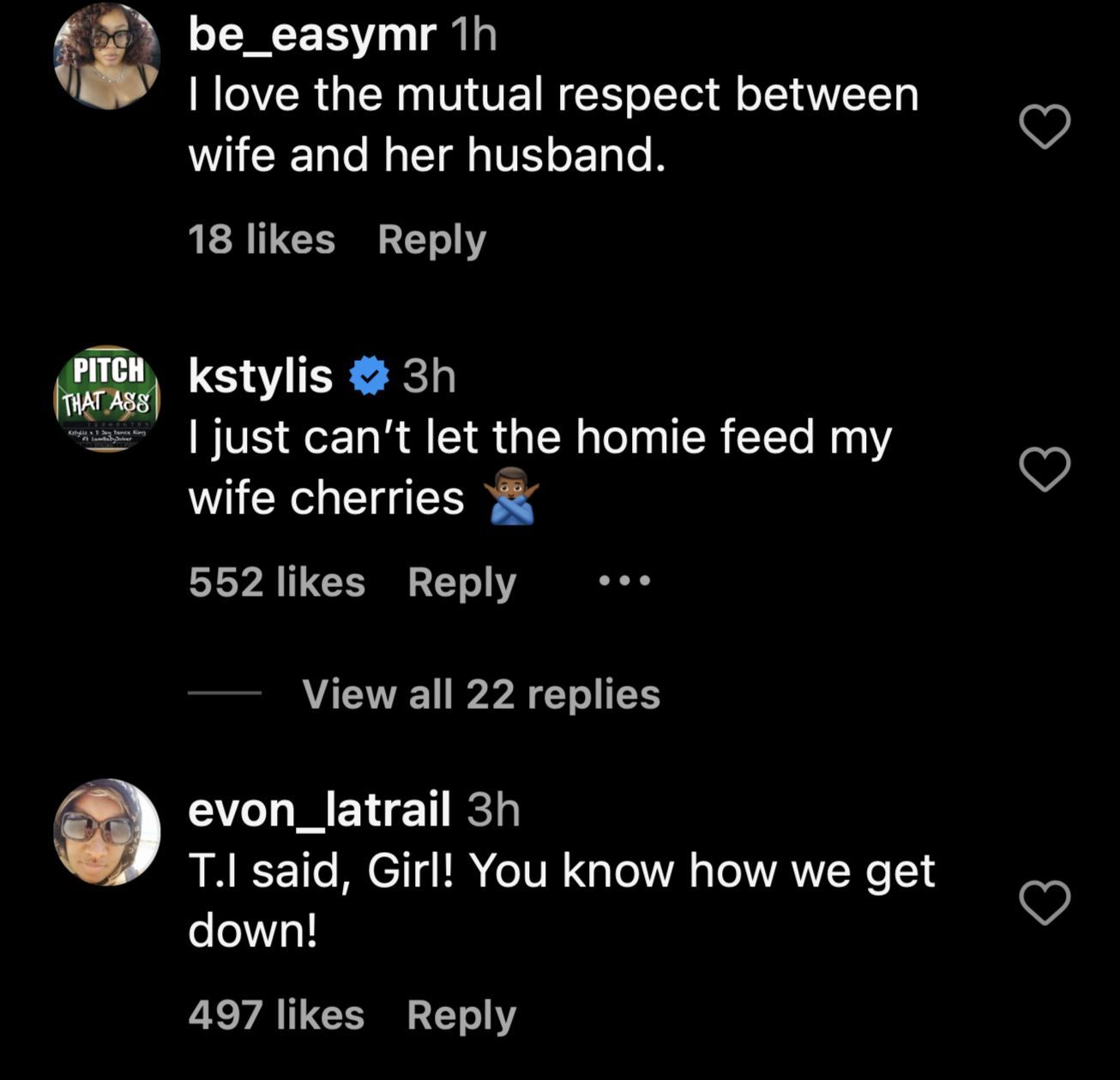 Fans weigh in on video of Usher feeding Tiny Harris cherries as T.I. cheers them on (Image via Instagram/@theshaderoom)