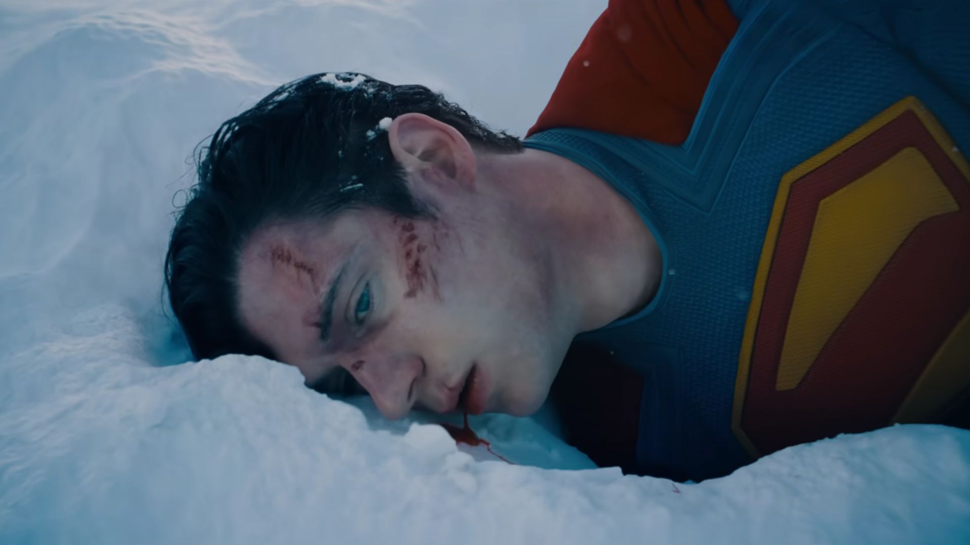 Clark bleeding in the Superman Teaser Trailer | Image Source: DC