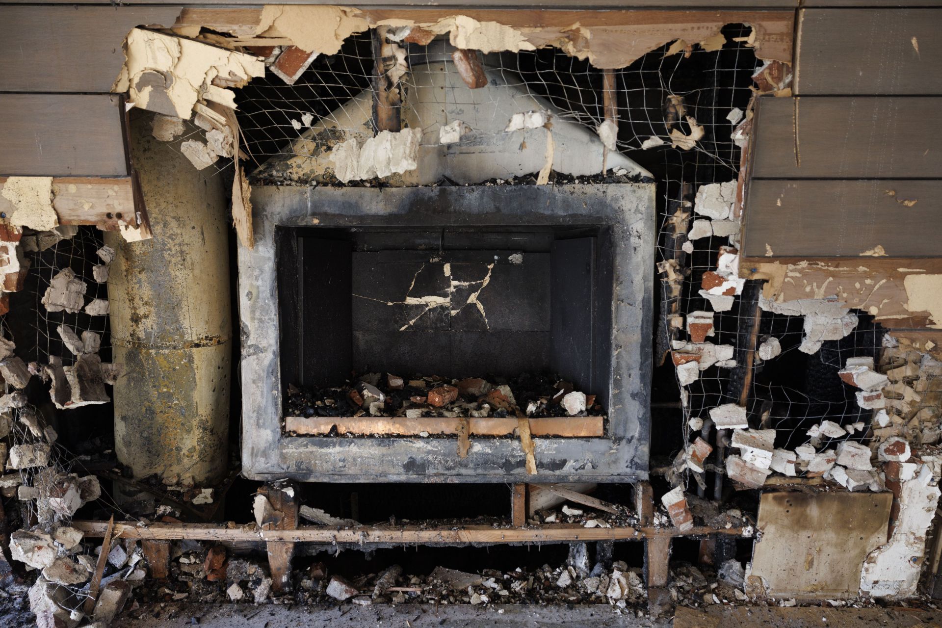 Fire damage in Malibu, CA. - Source: Getty