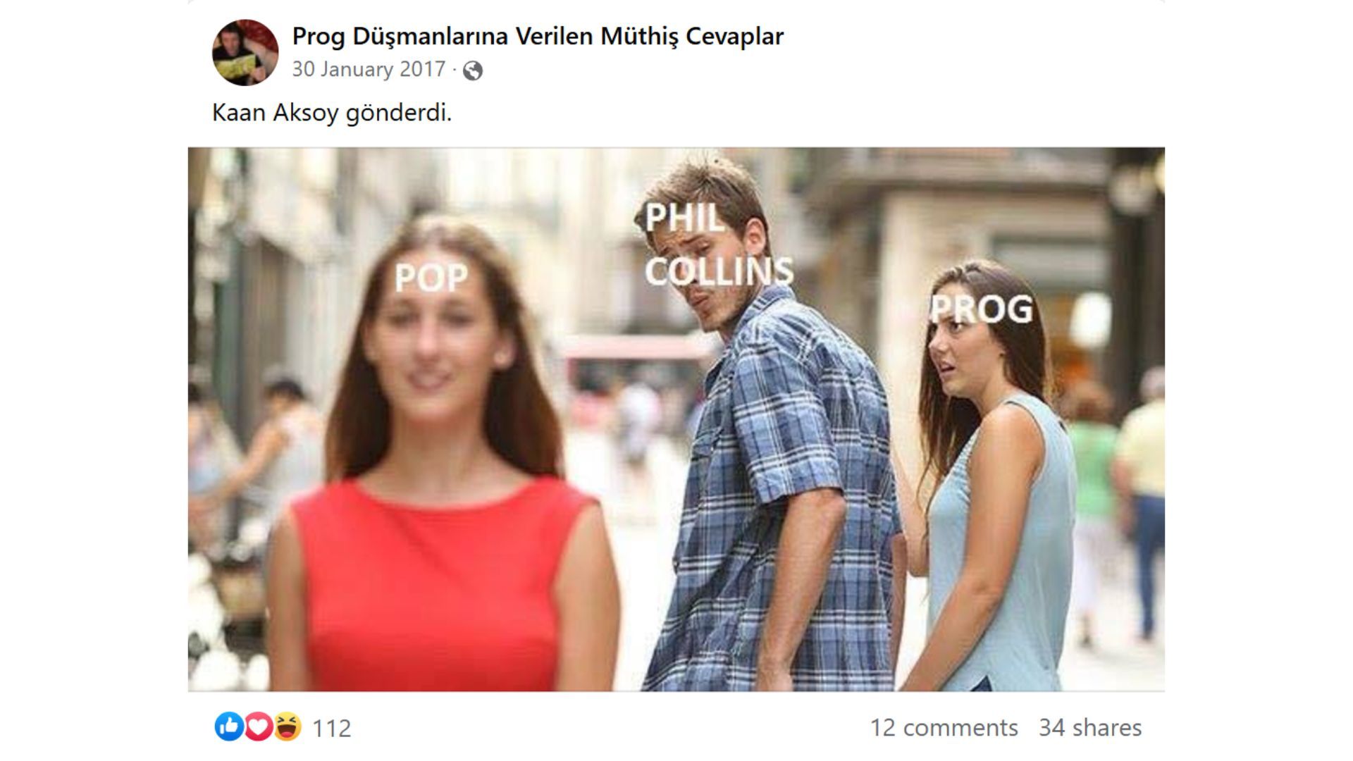 Distracted Boyfriend meme (Image via Facebook/ Prog D&uuml;şmanlarına Verilen M&uuml;thiş Cevaplar)