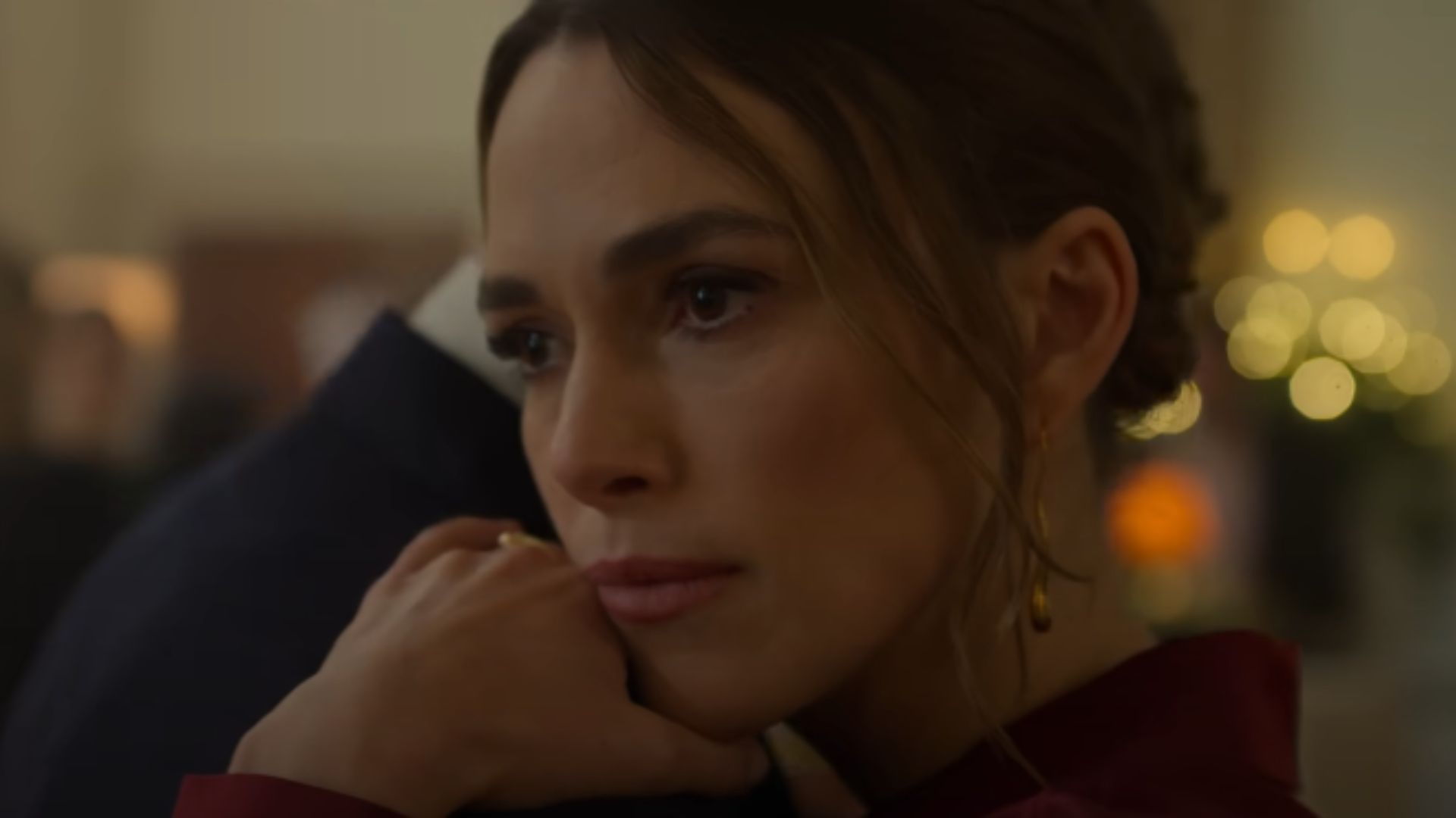 Keira Knightley  from Black Doves season 1 on Netflix (image via YouTube/@Netflix) 