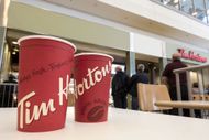 Tim Hortons Beaker in Toronto airport - Source: Getty
