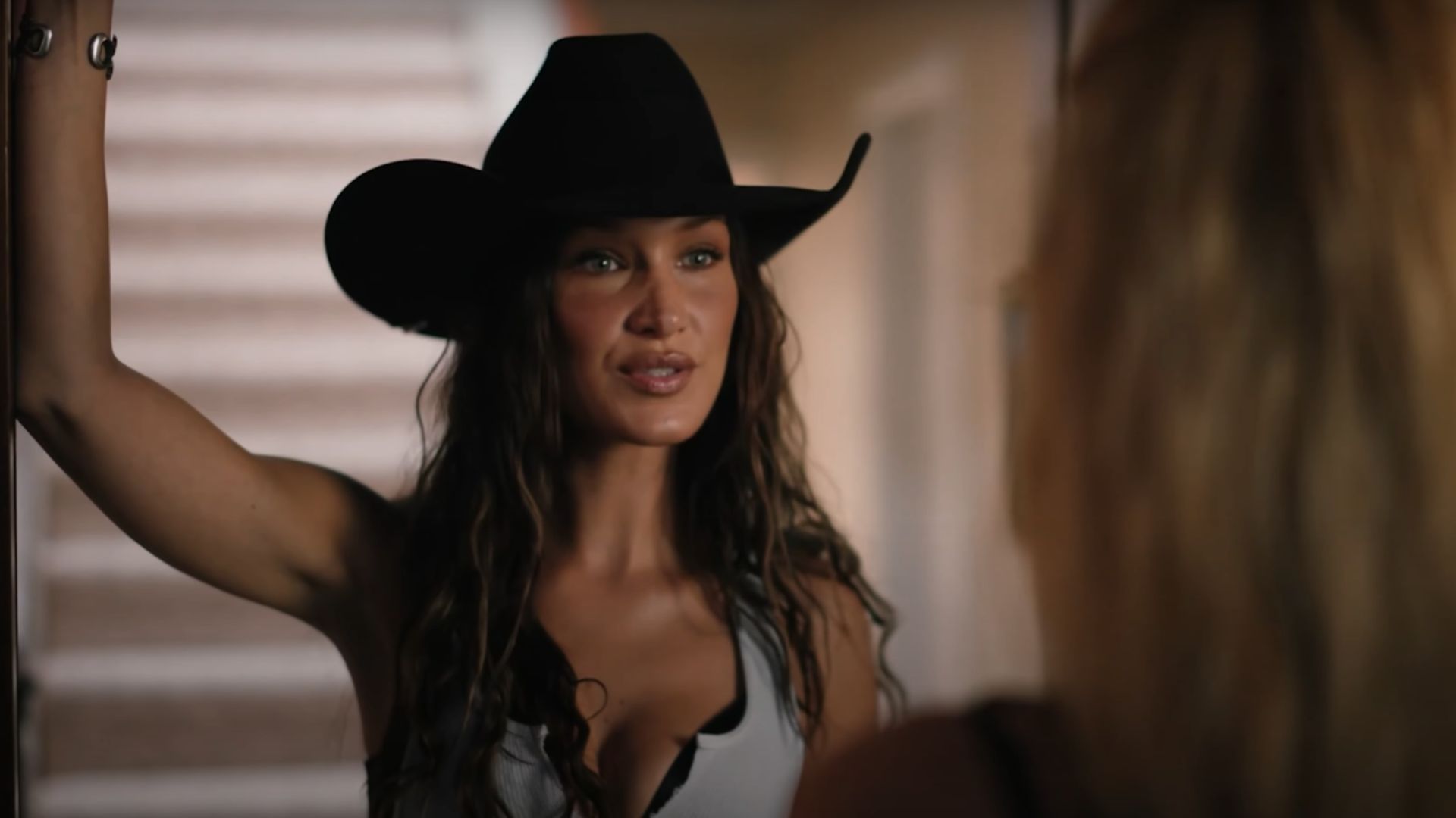 How did Bella Hadid celebrate her guest appearance in Yellowstone Finale? (Image via Paramount Network)