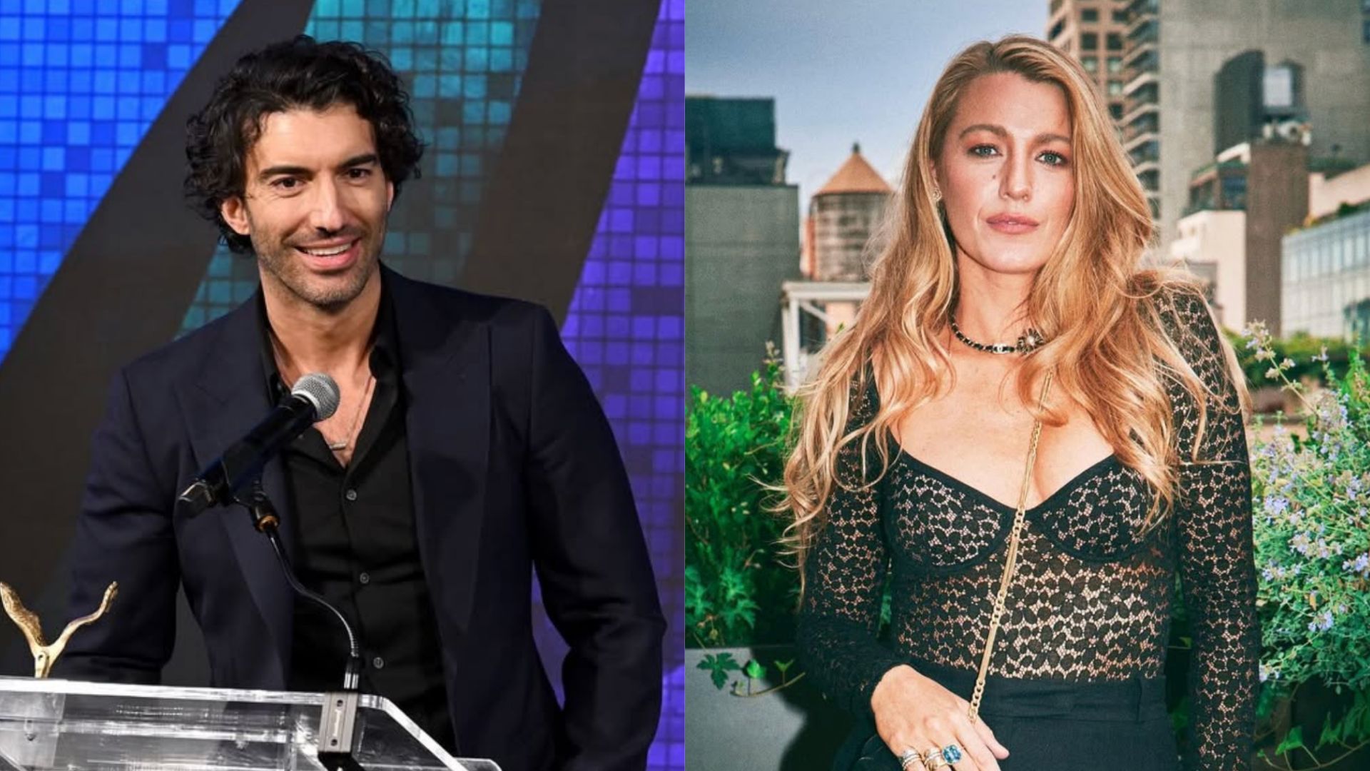 Blake Lively (R) has spoken out against Justin Baldoni, who directed It Ends With Us, and made sexual harassment allegations against him (Image via Instagram/@ justinbaldoni and @blakelively)