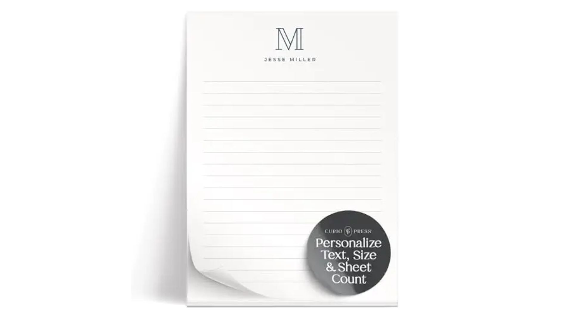 Personalized Custom Notepad (Image via Amazon)