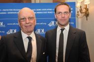 Rupert Murdoch And Son James At ADL Dinner - Source: Getty