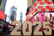 Times Square Numeral Arrival For New Year's Eve - Source: Getty