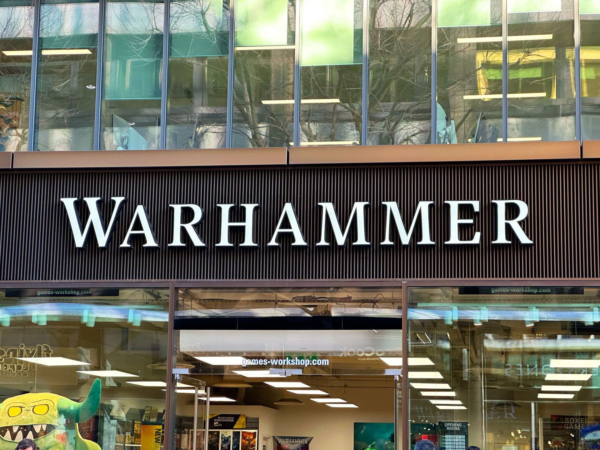 Warhammer shop front exterior... - Source: Getty