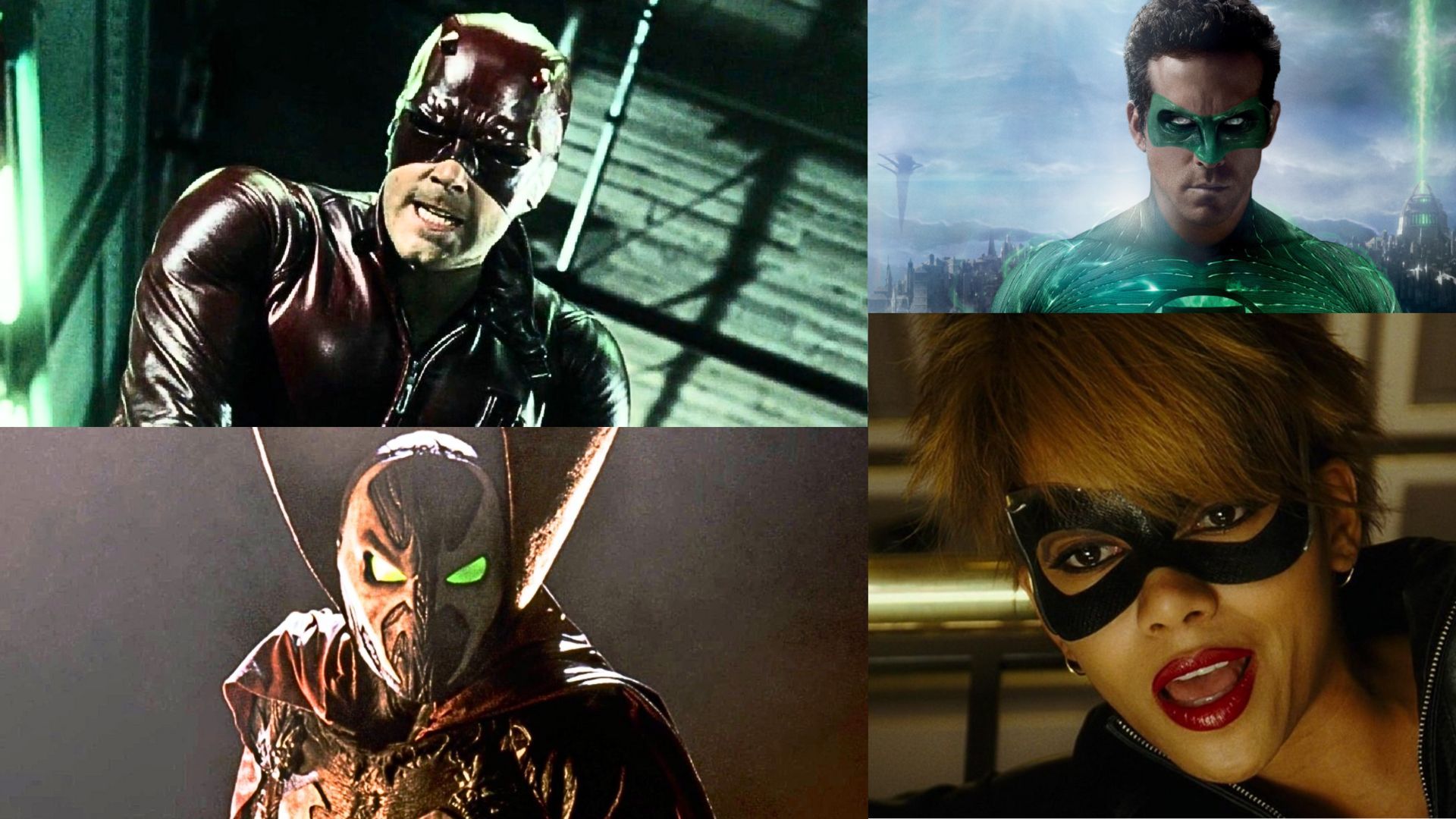 Daredevil, Green Lantern, Spawn, Catwoman