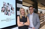 Mary Beth Laughton and Calvin McDonald, CEO of Lululemon Athletica (Image via Getty)