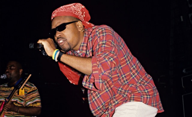 An intense moment capturing the raw energy of Peter Forrest during a live performance.