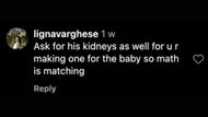 Instagram comment (Image via lionlindaa)