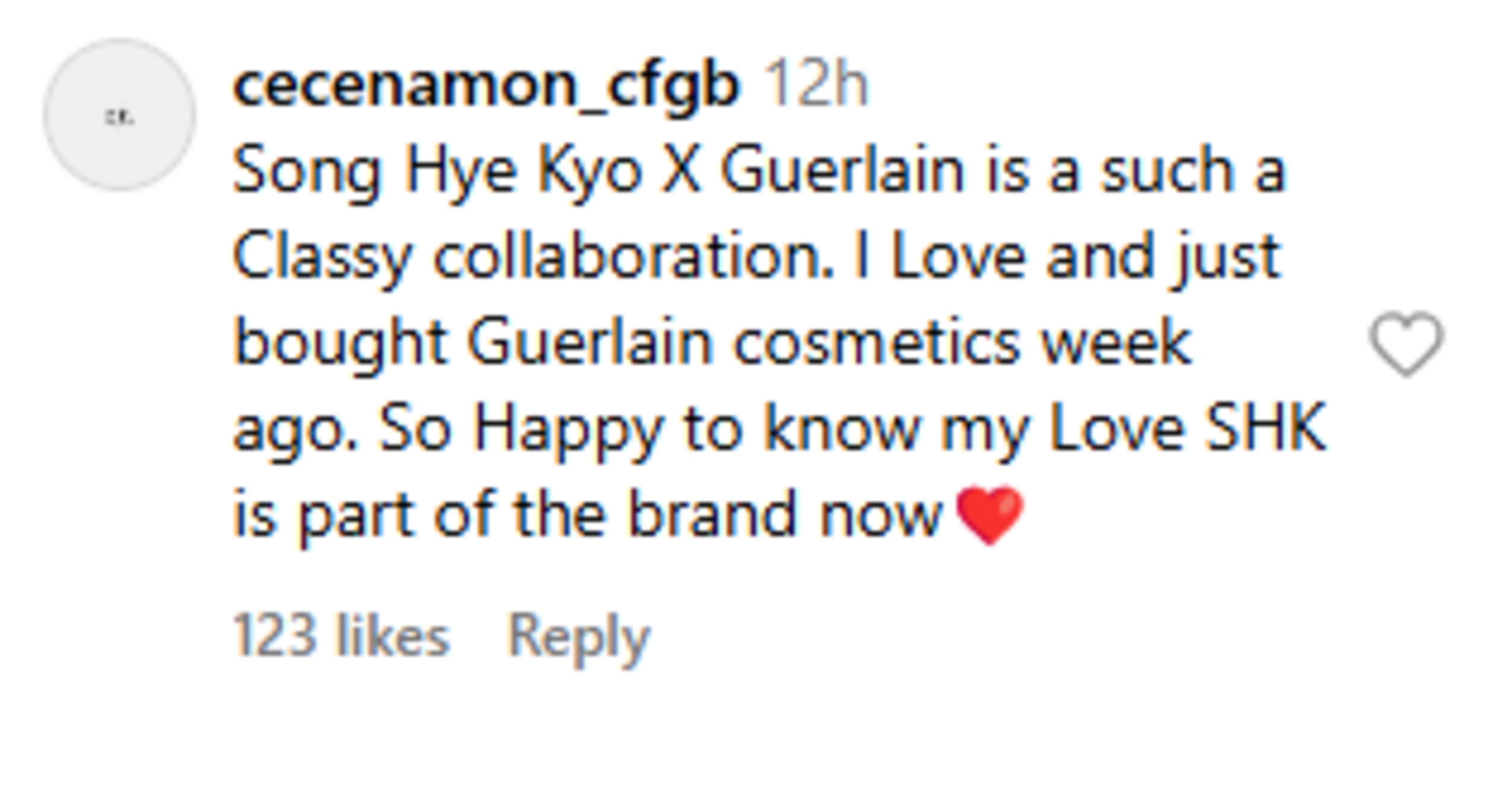 Fans reaction to Song Hye-Kyo as the new ambassador of Guerlain (Image via Instagram)