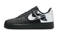 Air Force 1 Low Black and Metallic Silver (Image via Nike)