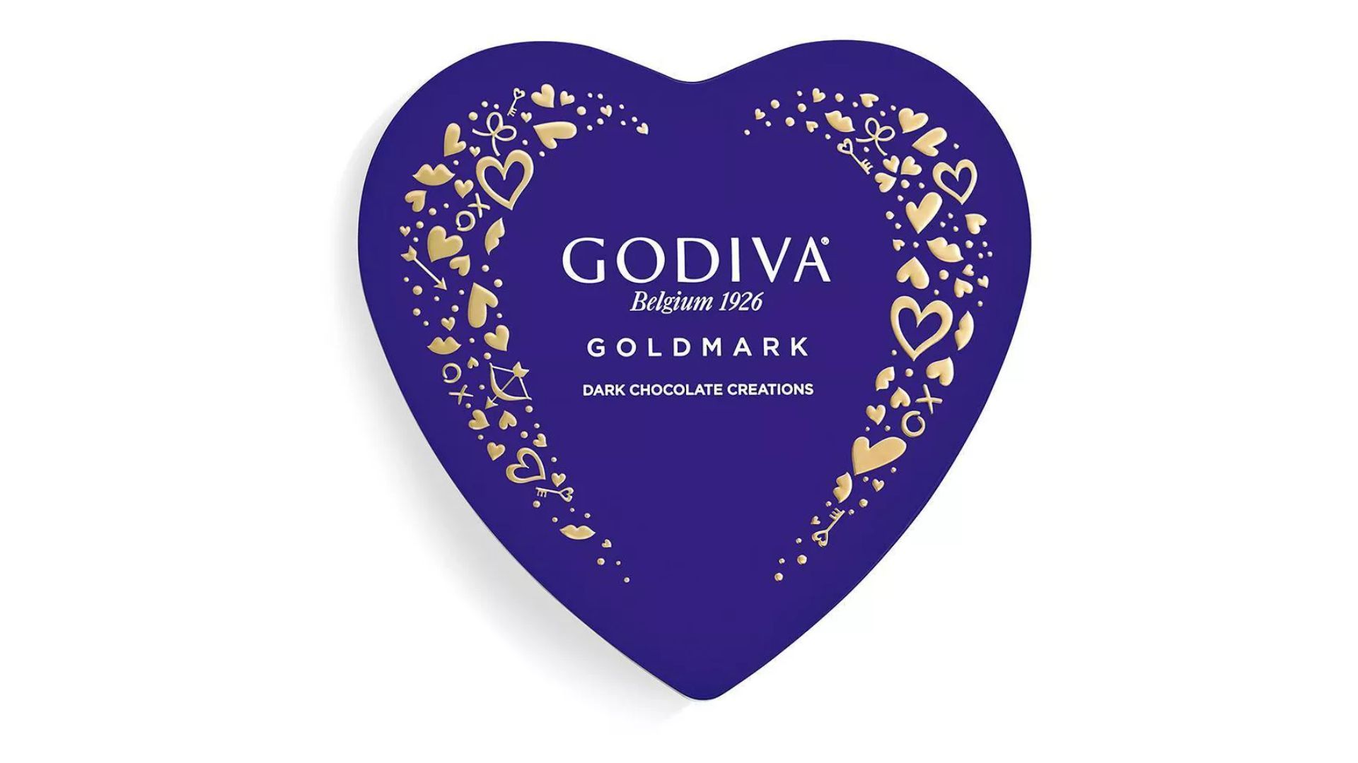 Godiva Valentine&#039;s Goldmark Dark Chocolate Heart Box (Image via Target)