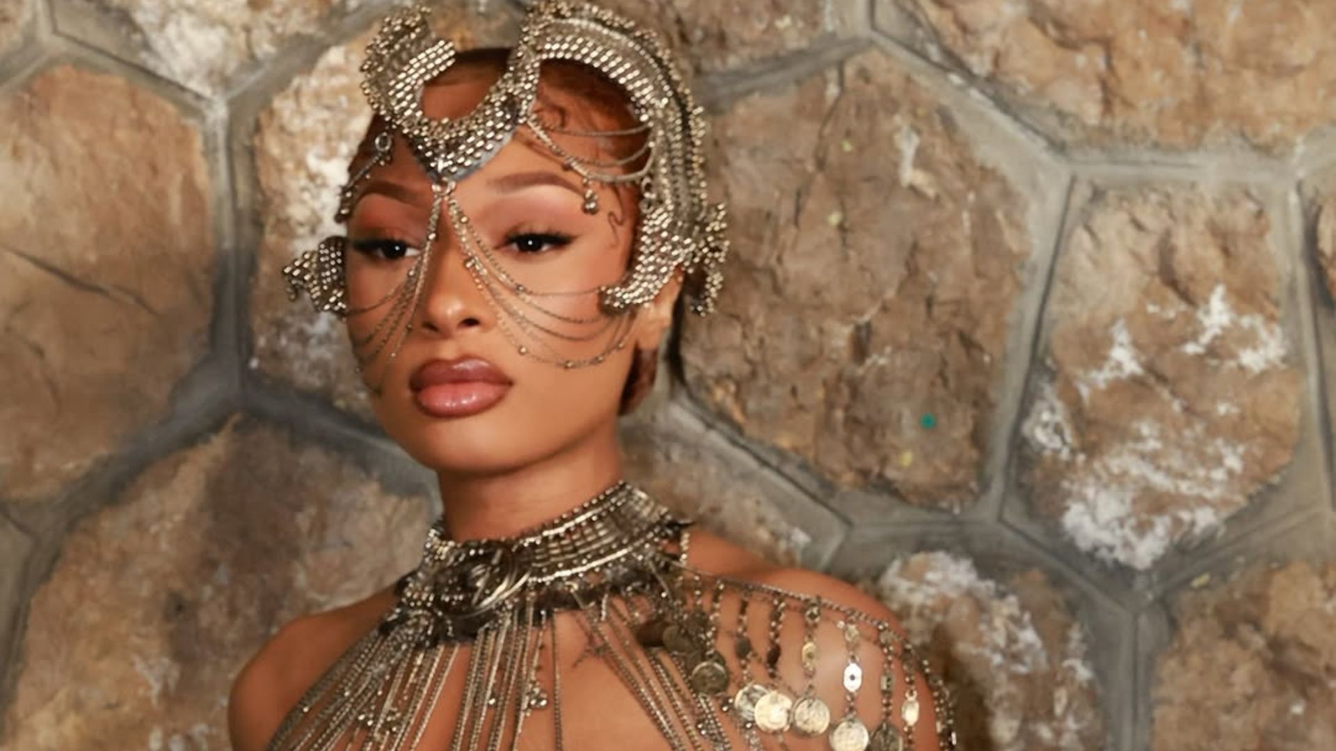 Megan Thee Stallion looked majestic as she stepped out for Gaurav Gupta&rsquo;s Haute Couture Spring Summer 2025 show for Paris Fashion Week (Image via Instagram/@theestallion)