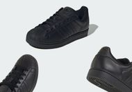 Adidas Superstar II “Core Black” shoes (Image via Adidas)
