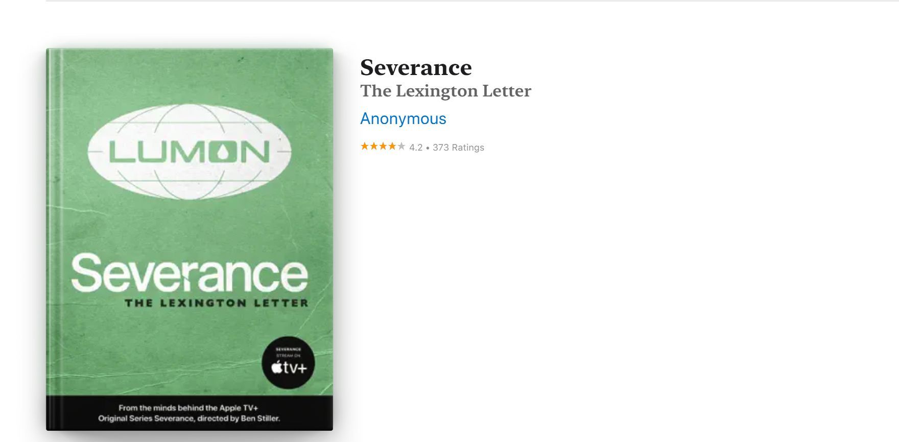 The Lexington Letter in Severance (Image via Apple Books)