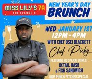 Poster for Special New Year's Bruch at Miss Lily's (Image via Instagram/@misslilys)