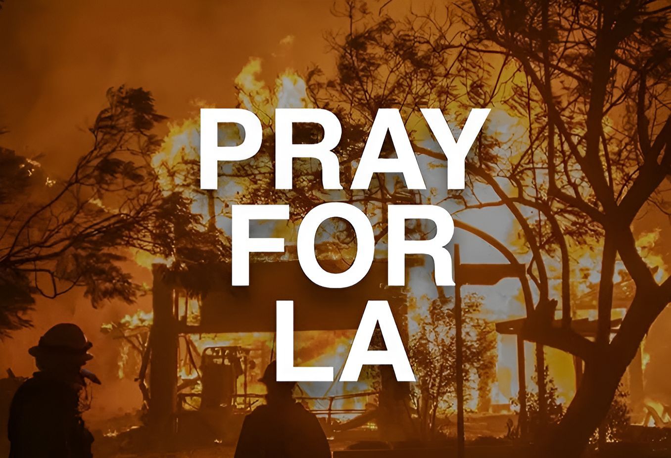 oin us in prayer for Los Angeles as wildfires spread across the city. (image via instagram/thecurechurch)