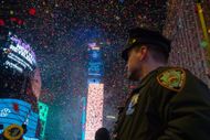 Thousands Gather In New York's Times Square To Usher In A New Decade - Source: Getty