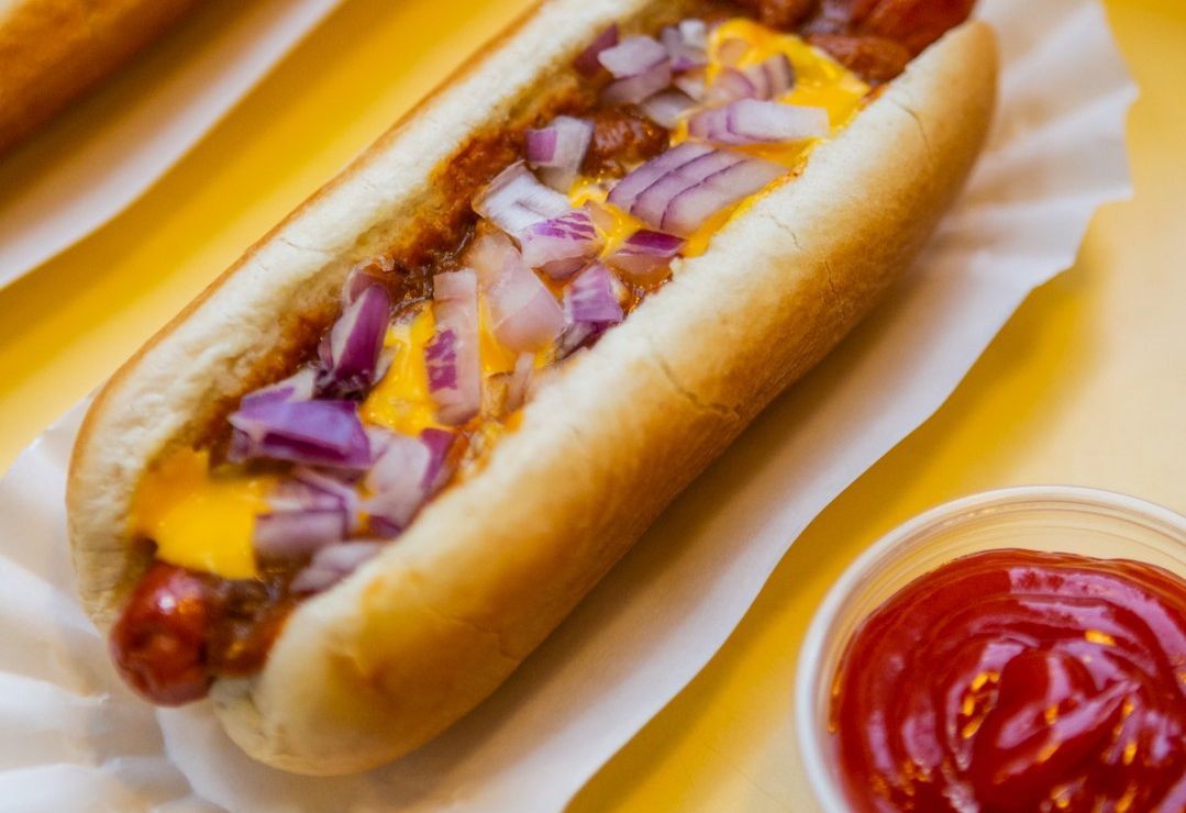 Hot dogs from Papaya King. (Image via Instagram/@papayaking)