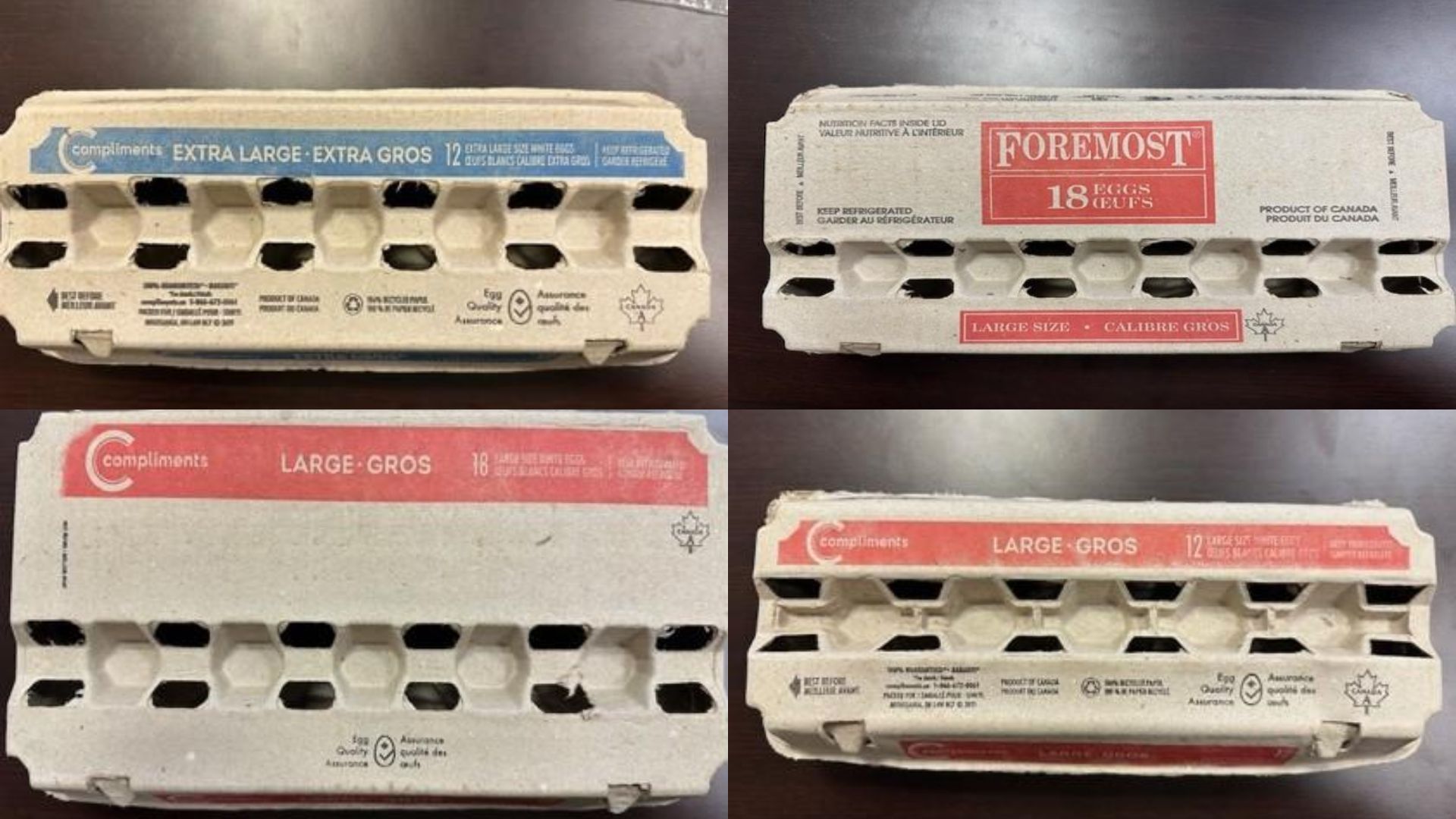 Some of the recalled eggs&#039; UPC (Image via Government of Canada&#039;s website)