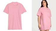 100% Cotton Oversized Sleep Tee (Image via Victoria's Secret)