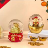 Health and Fortune Water Globes (Image via Kroger)