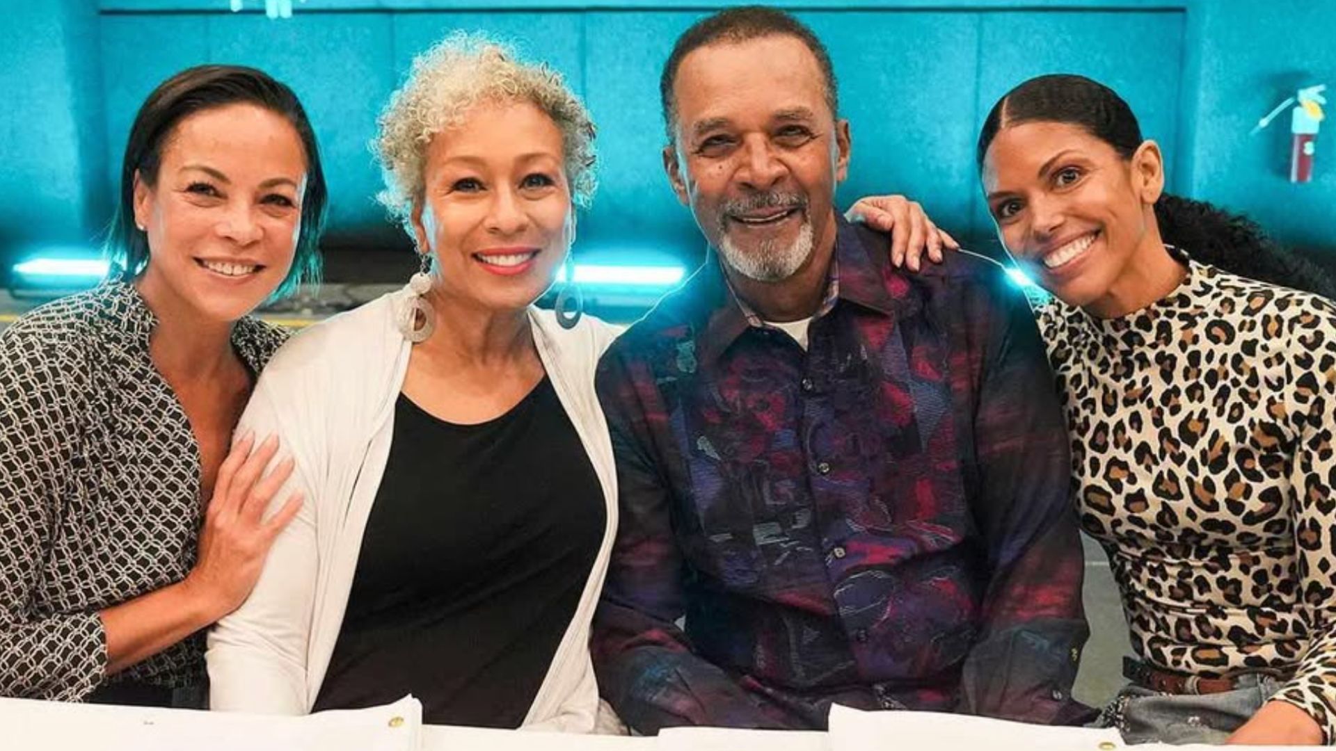 Daphne Duplaix, Clifton Davis, Karla Mosley, and Tamara Tunie | Image Source: CBS