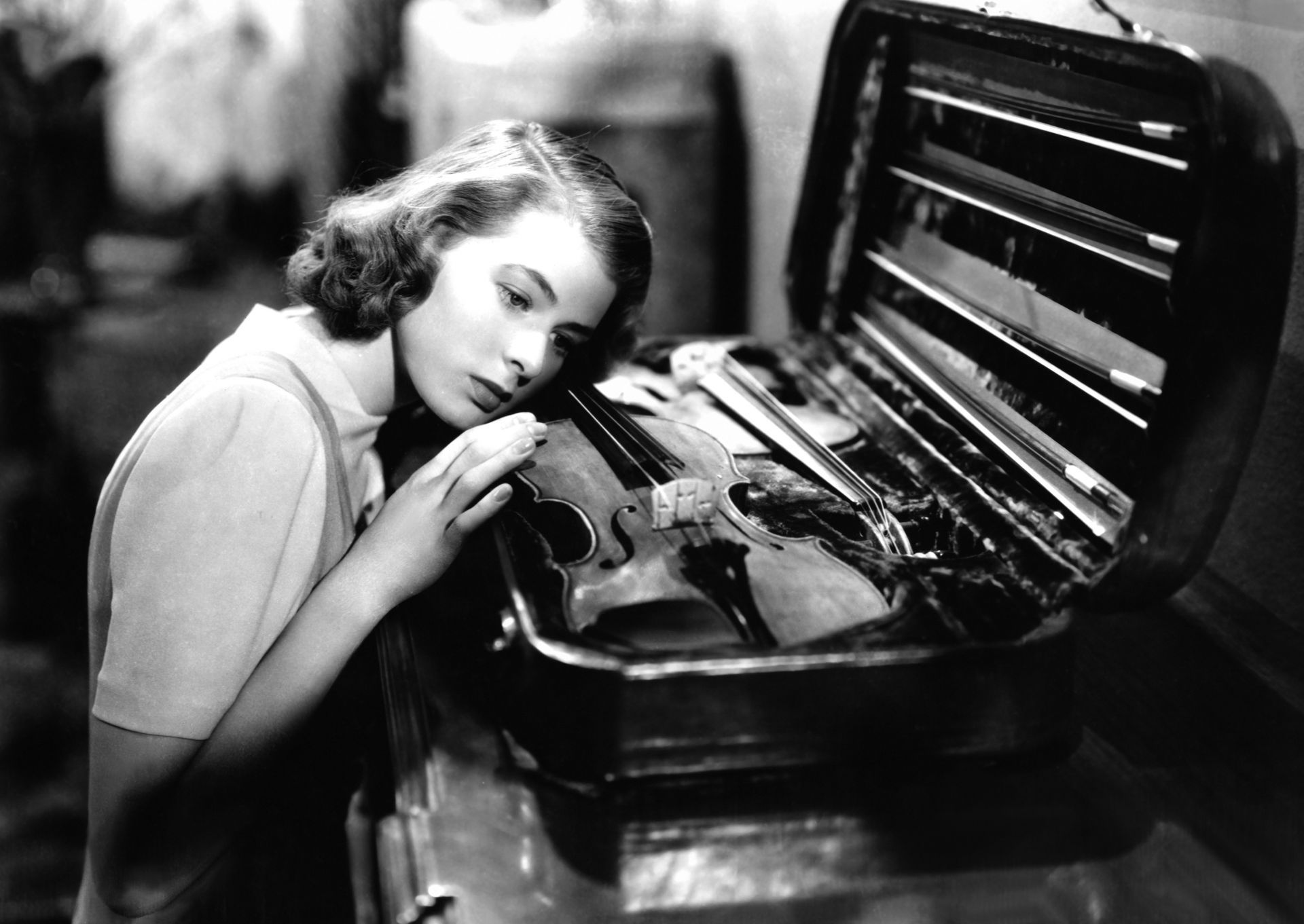 Ingrid Bergman on the set of Intermezzo: A Love Story - Source: Getty