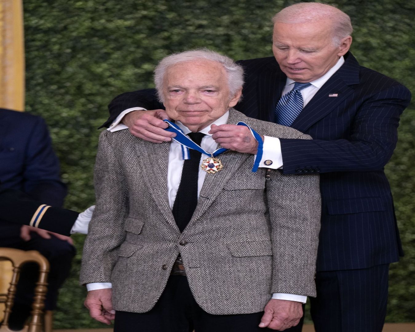 Ralph Lauren becomes first designer to receive Presidential Medal of Freedom. image via twitter