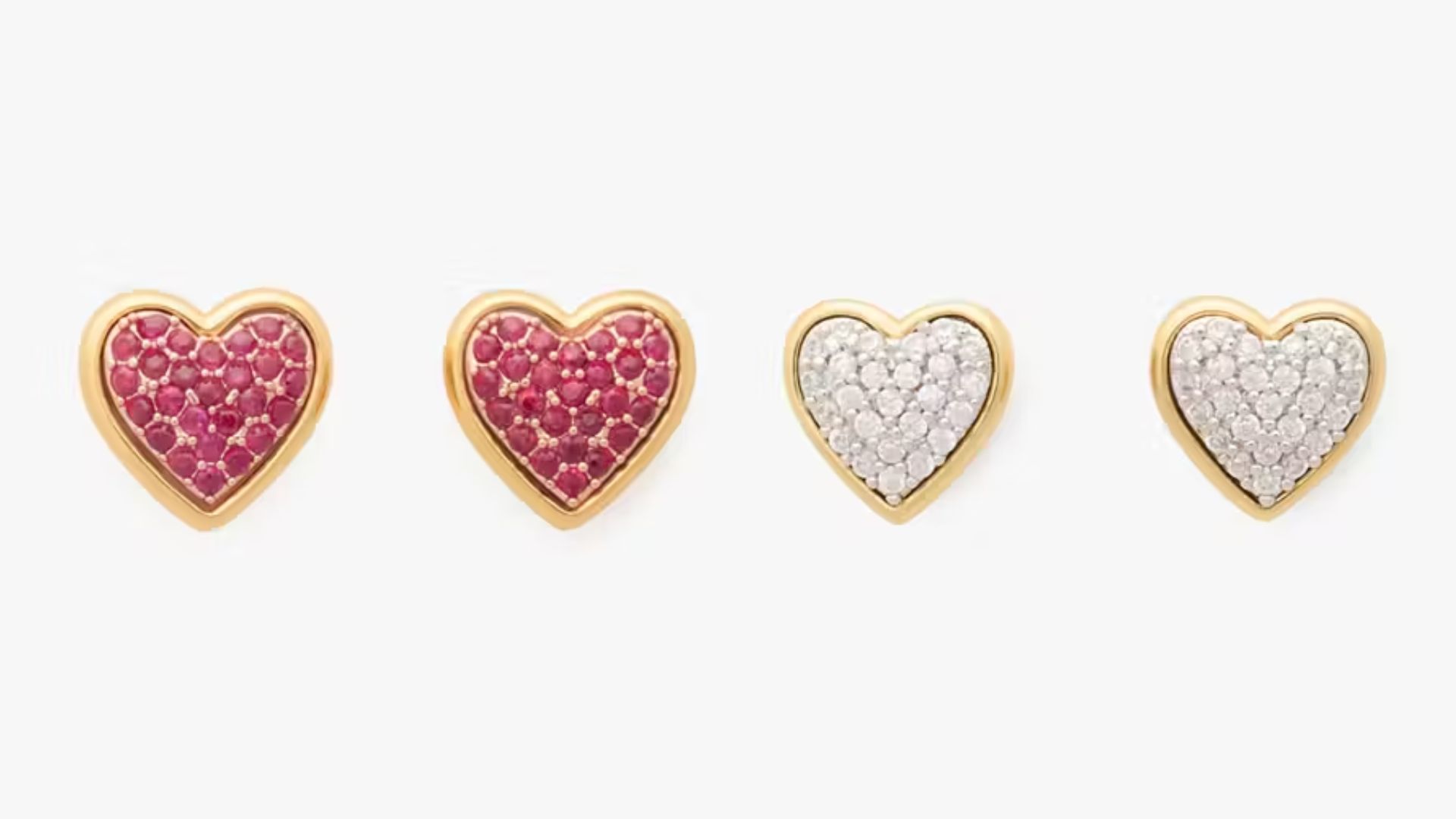 With All My Heart Pav&eacute; Studs (Image via Kate Spade)