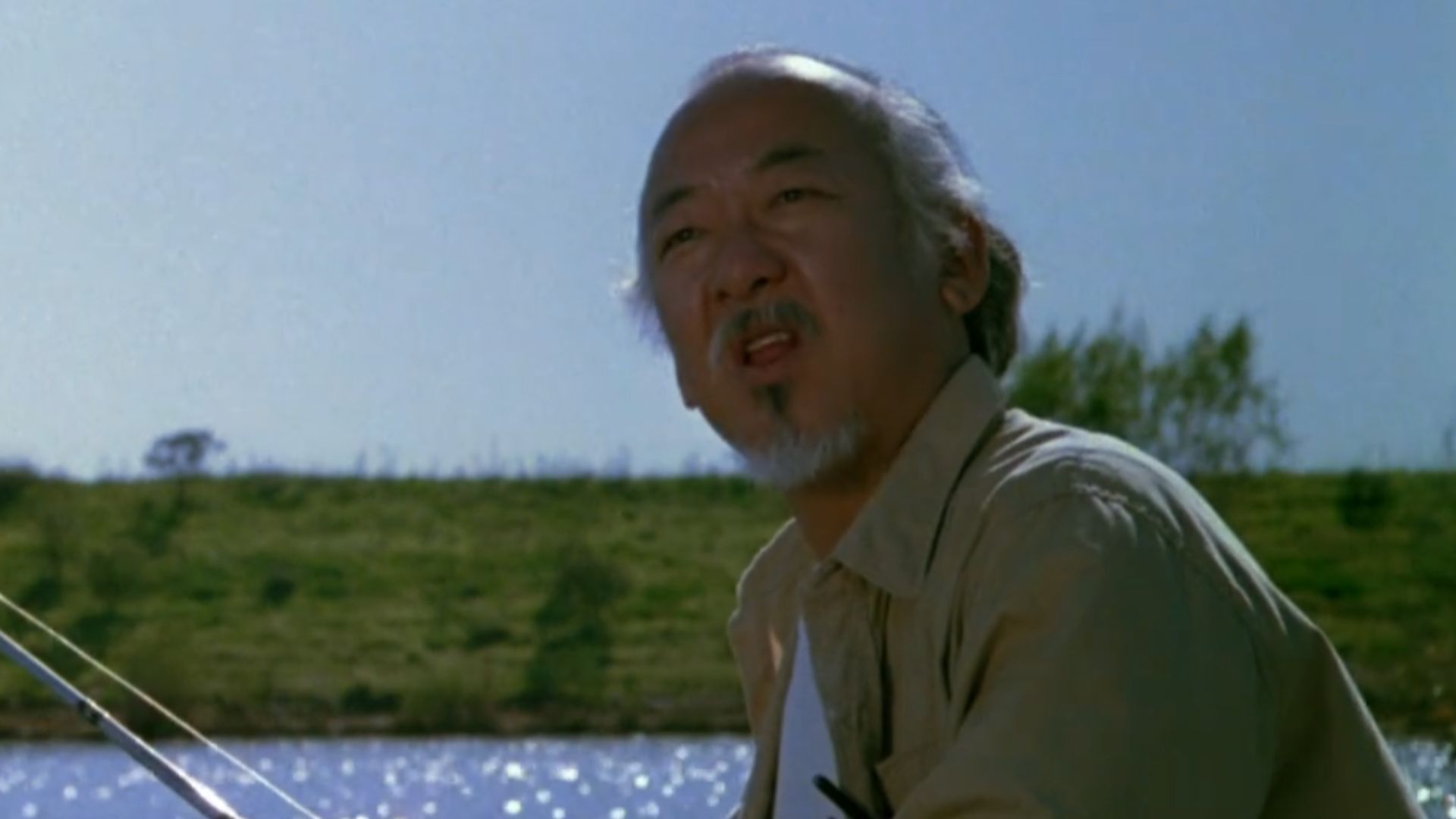 Pat Morita in The Karate Kid | Image via Columbia Pictures