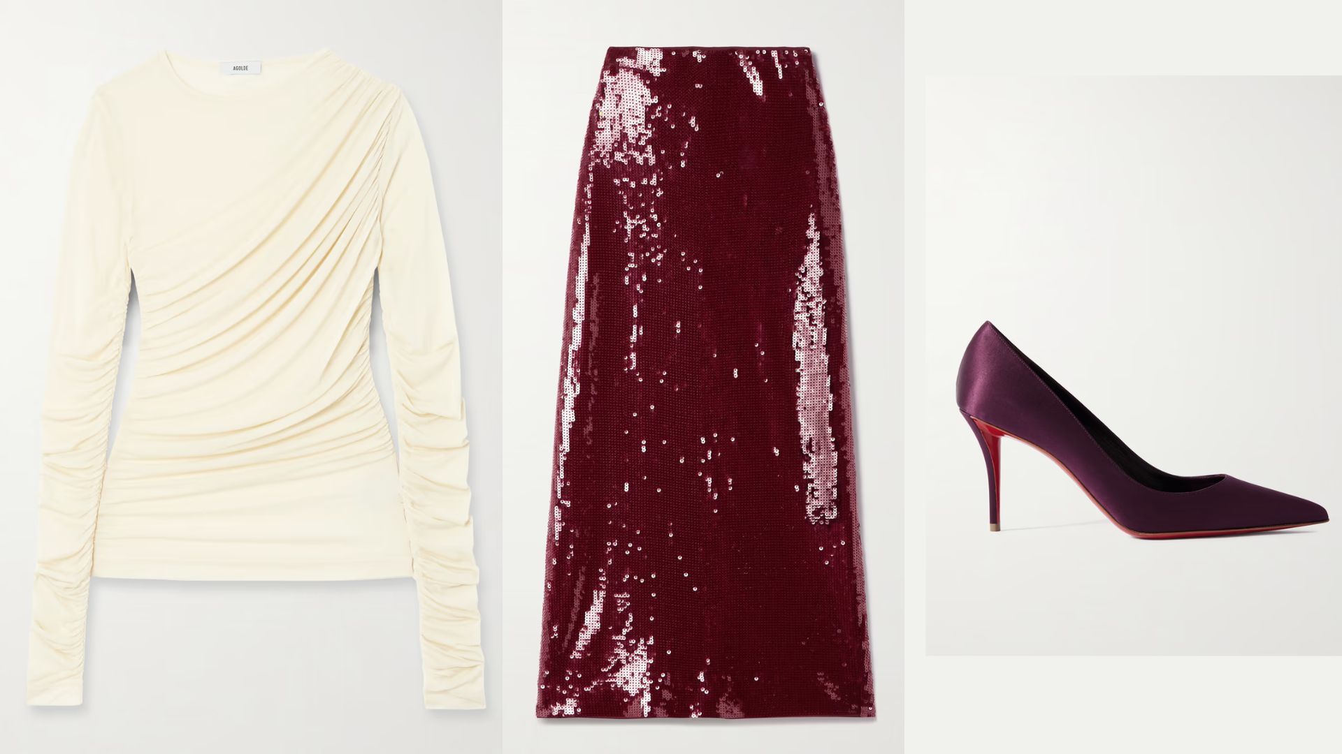 Wine and Amethyst Affair look (Image via Net-A-Porter)