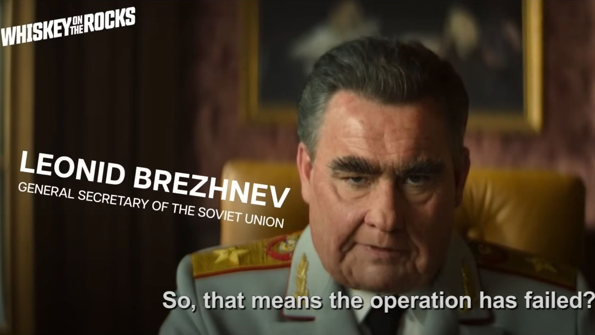 Kestutis Stasys Jakstas as Leonid Brezhnev (Image via YouTube/Hulu)