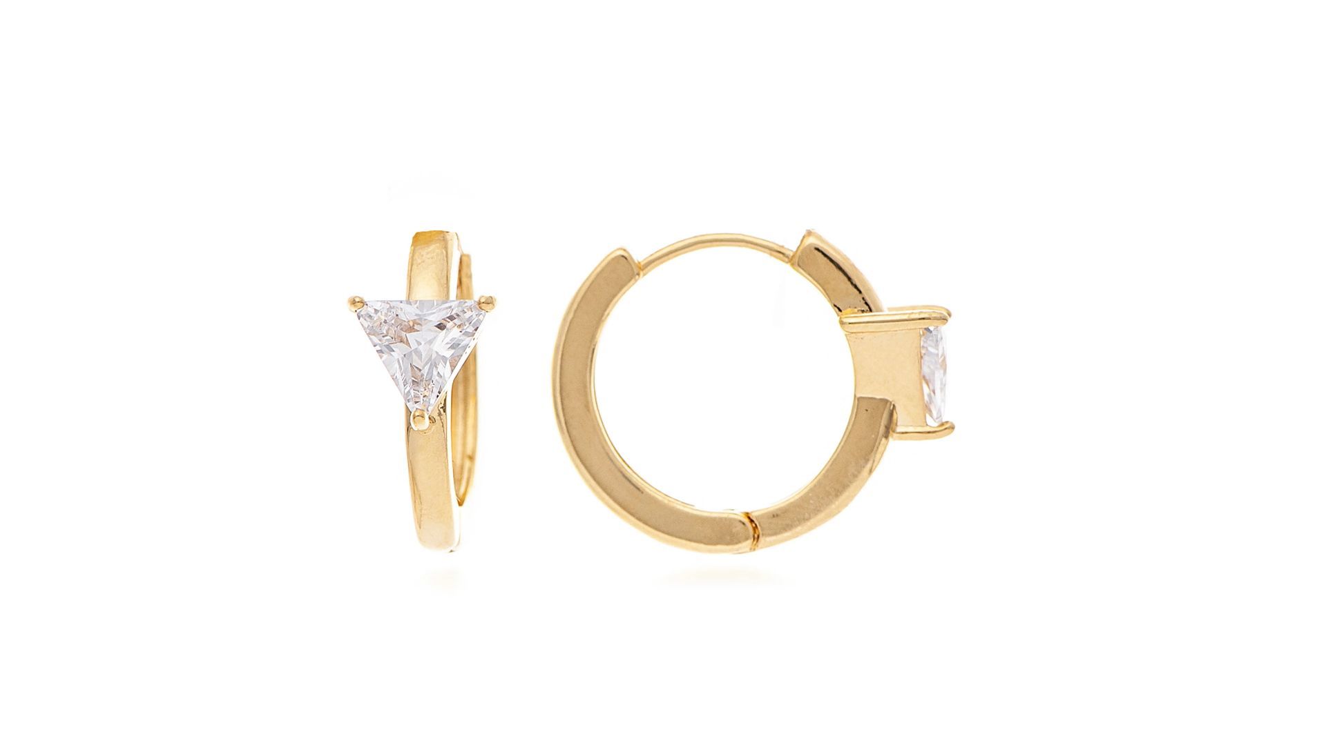 Rivka Friedman CZ Huggie Hoop Earrings (Image via Nordstrom Rack)