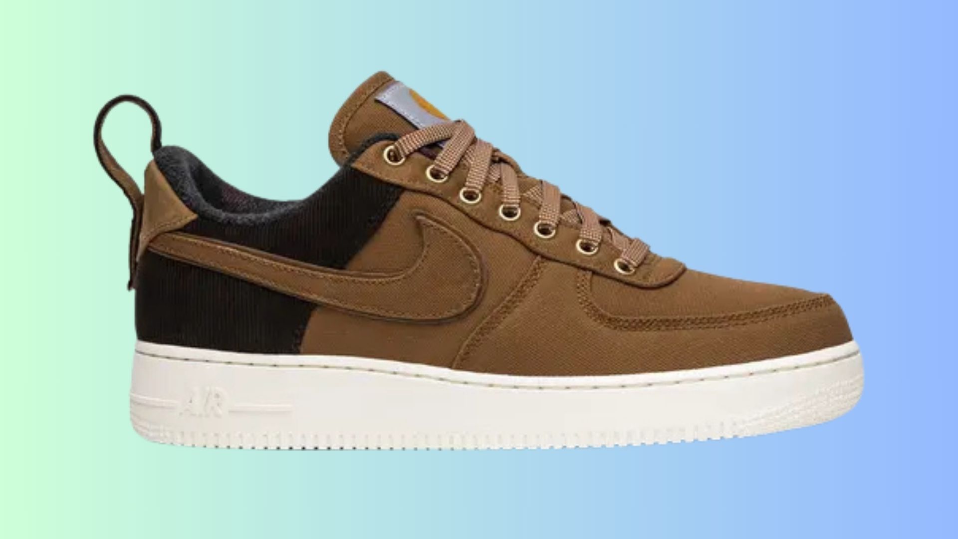 Carhartt WIP x Air Force 1 &#039;07 Premium &quot;Ale Brown&quot; (Image via GOAT)