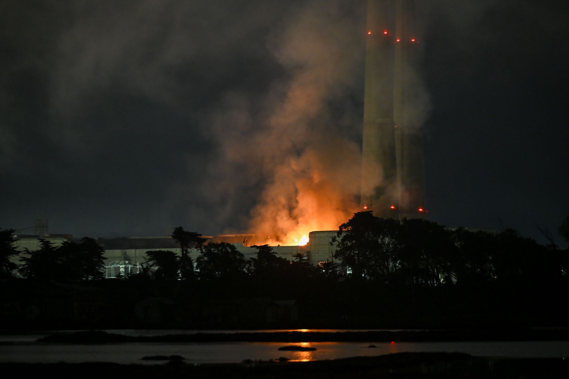 Fire at California power plant prompts evacuations, road closures - Source: Getty