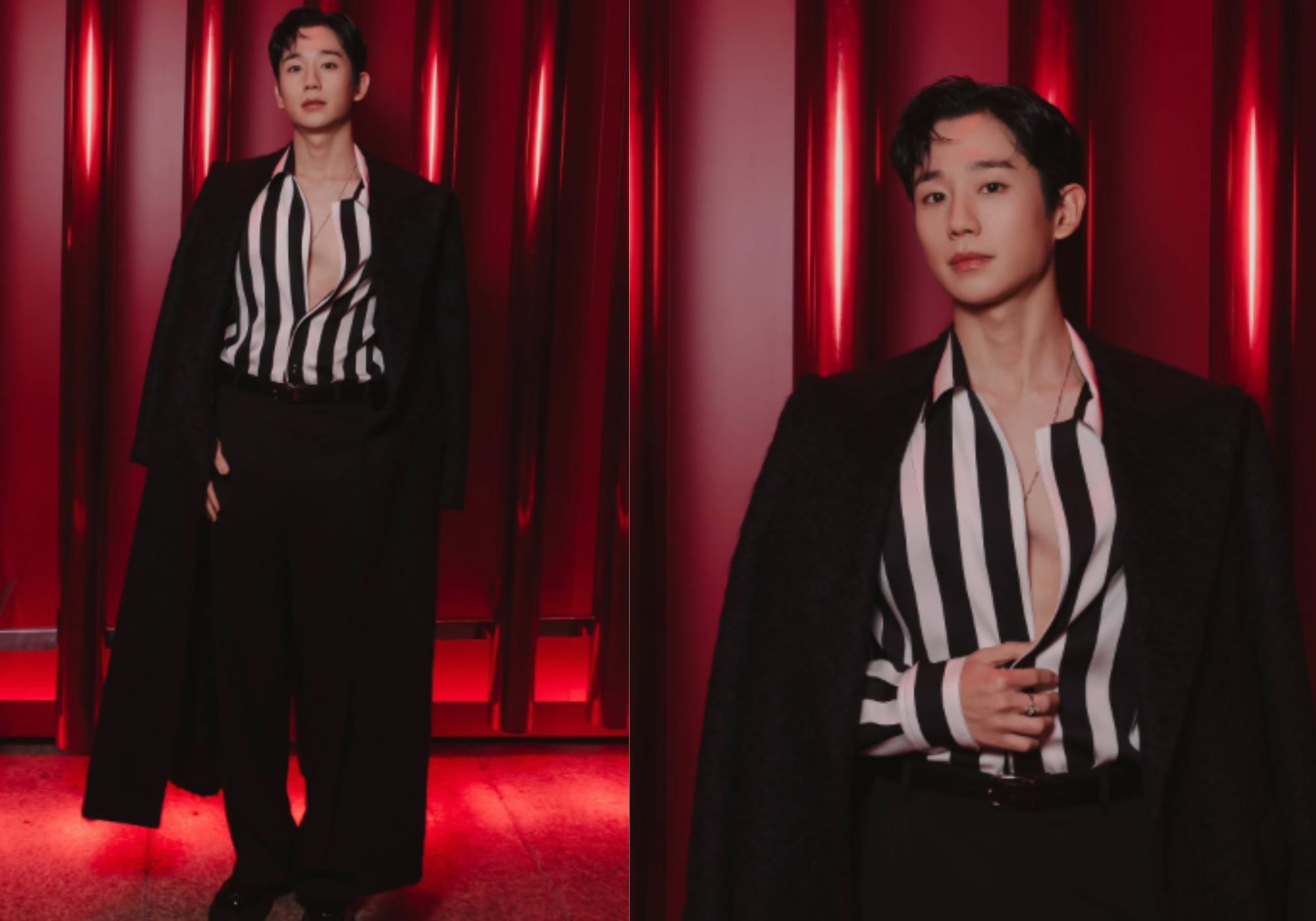 Jung Hae-in&rsquo;s look for Dior FW25 After Party (Image via Instagram/ @holyhaein)