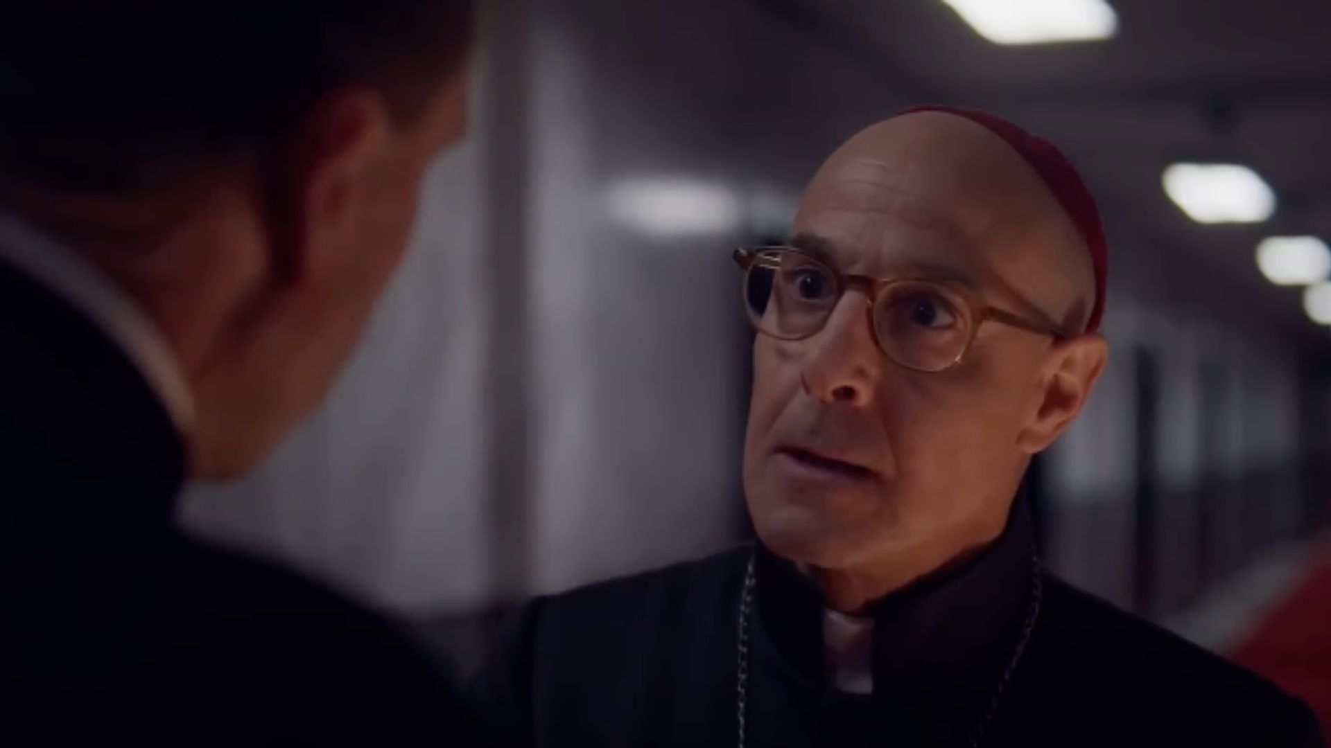 Stanley Tucci as Cardinal Aldo Bellini | Image via Focus Features