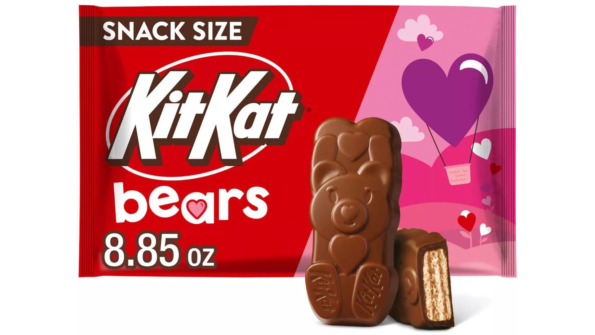 Kit Kat Valentine&#039;s Day Milk Chocolate Bears (Image via Target)