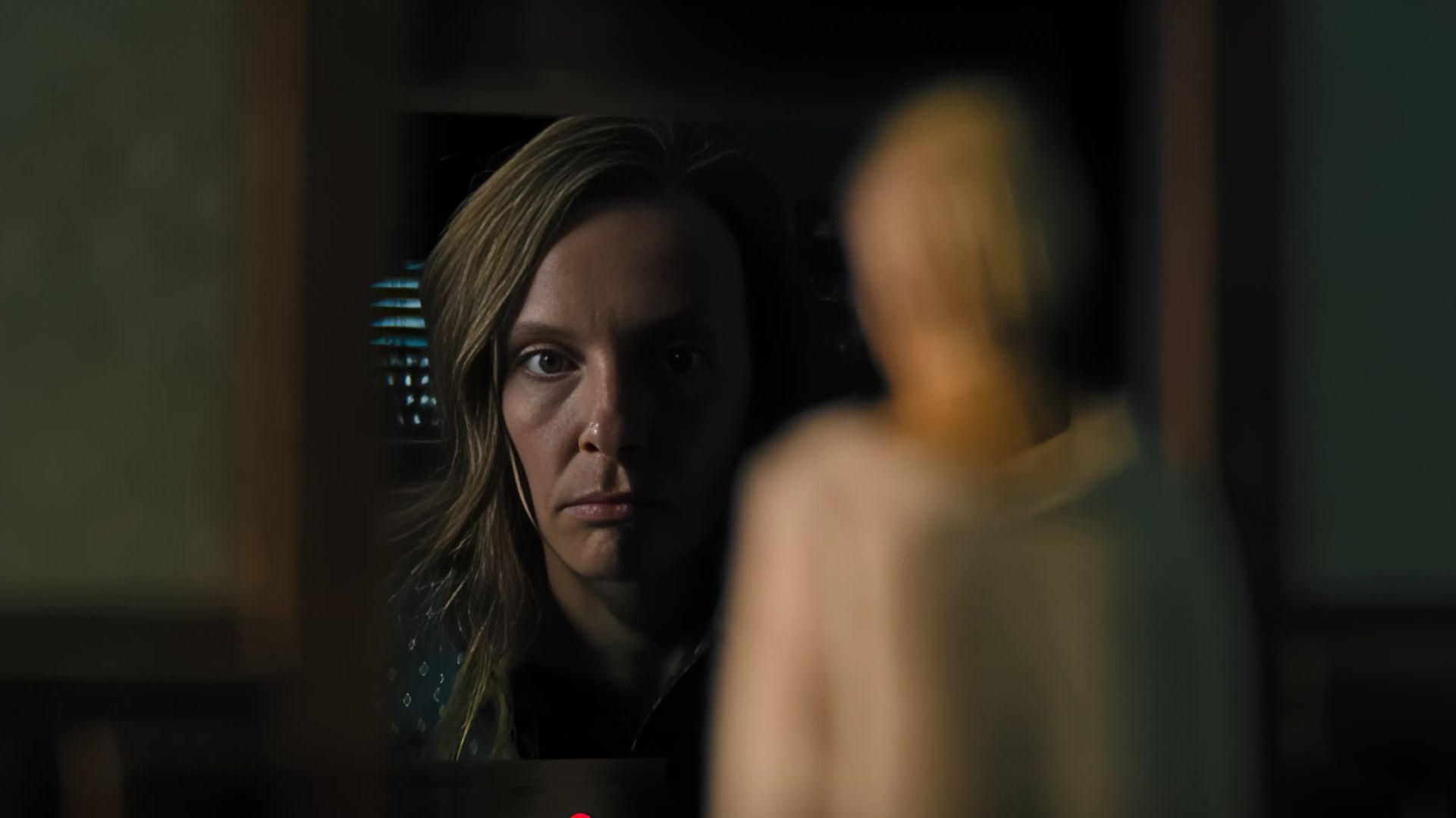 Toni Collette as Annie Graham in the trailer for Hereditary (Image Via. A24)