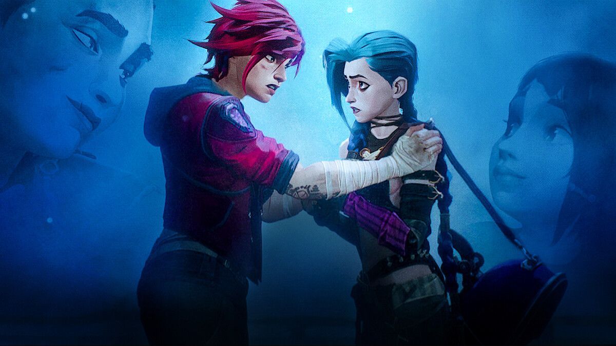 VI &amp; JInx - Scene from Arcane | Source: Netflix