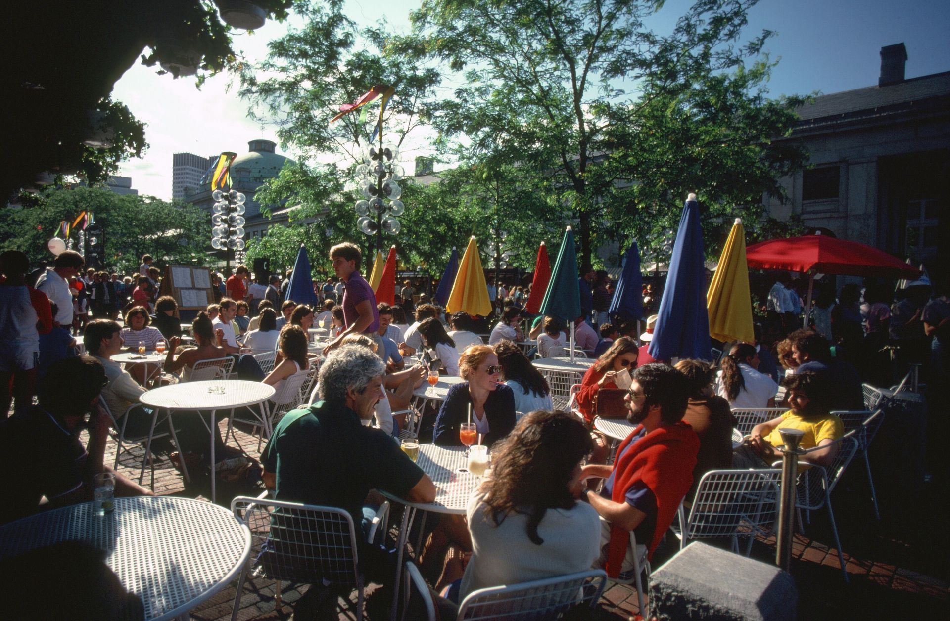 The Crowd Enjoying Outdoor Summer Drinks At Quincy Market - Source: Getty